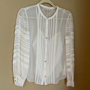 White Rebecca Taylor Button Up